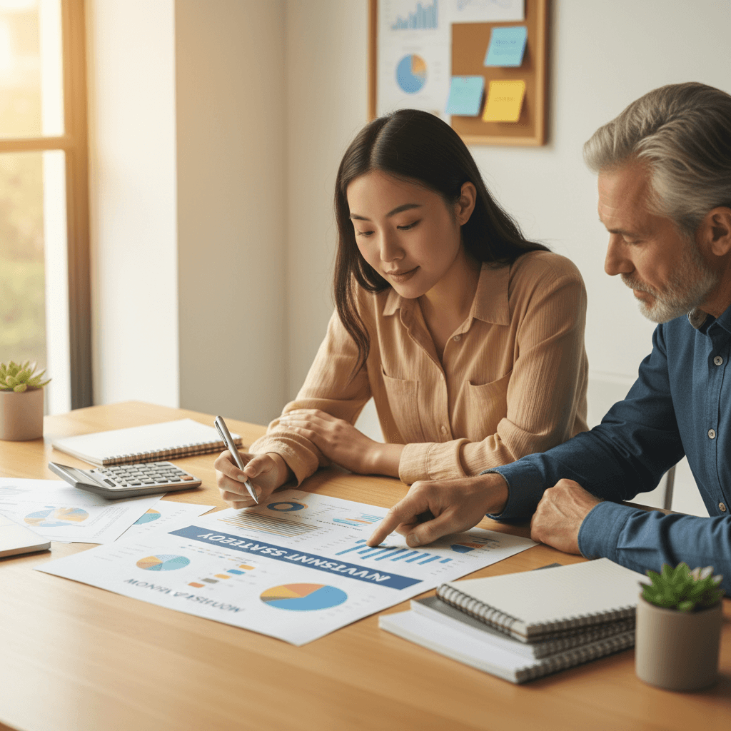Youth learning financial literacy concepts with mentor guidance